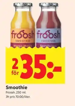 ICA Kvantum FROOSH Smoothie erbjuda