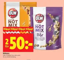 ICA Kvantum OLW Nötmix erbjuda