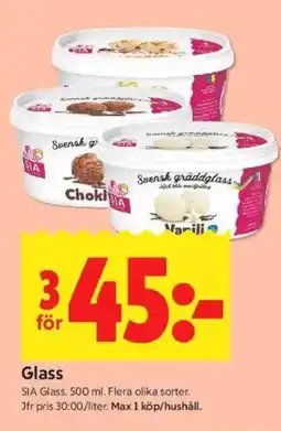 ICA Kvantum SIA GLASS Glass erbjuda