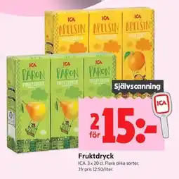 ICA Kvantum ICA Fruktdryck erbjuda