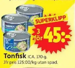 ICA Supermarket ICA Tonfisk erbjuda