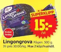 ICA Supermarket PÅGEN Lingongrova erbjuda