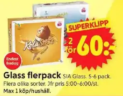 ICA Supermarket SIA GLASS Glass flerpack erbjuda