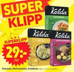 ICA Supermarket KELDA Pastasås, béchamelsås, gräddsås erbjuda