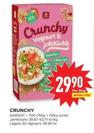 Willys CRUNCHY erbjuda