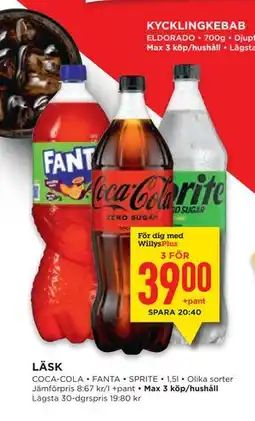 Willys LÄSK, Medlemspris erbjuda