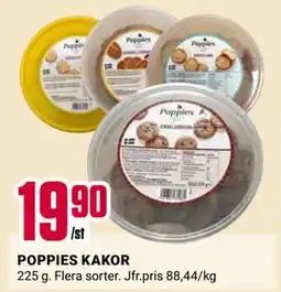 ÖoB POPPIES KAKOR erbjuda