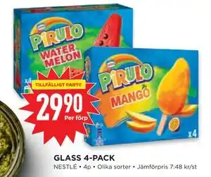Willys GLASS 4-PACK erbjuda