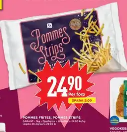 Willys POMMES FRITES, POMMES STRIPS erbjuda