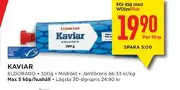 Willys KAVIAR, Medlemspris erbjuda