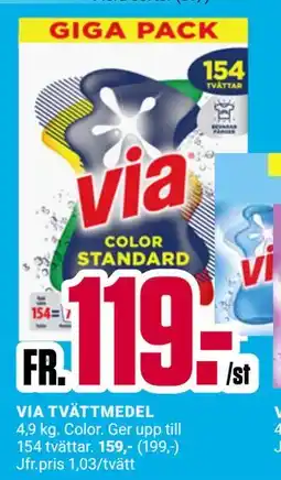 ÖoB VIA TVÄTTMEDEL erbjuda