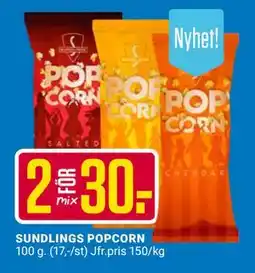 ÖoB SUNDLINGS POPCORN erbjuda