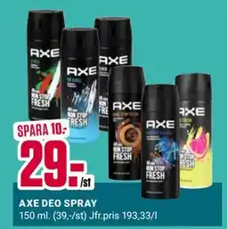 ÖoB AXE DEO SPRAY erbjuda