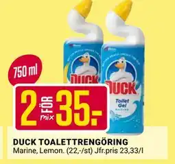 ÖoB DUCK TOALETTRENGÖRING erbjuda