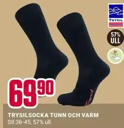 ÖoB TRYSILSOCKA TUNN OCH VARM erbjuda