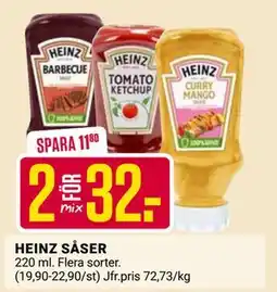 ÖoB HEINZ SÅSER erbjuda