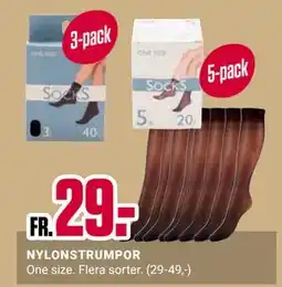 ÖoB NYLONSTRUMPOR erbjuda