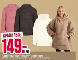 ÖoB FLEECETRÖJA TEDDY | SHERPA FLEECEHOODIE erbjuda