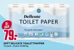 ÖoB SOFT DELICATE TOALETTPAPPER erbjuda