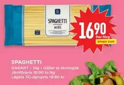 Willys Hemma SPAGHETTI erbjuda