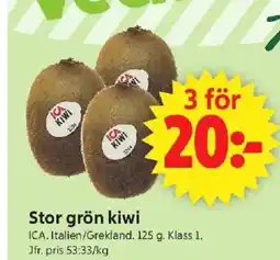 ICA Supermarket Stor grön kiwi erbjuda