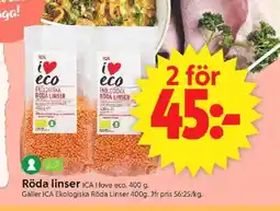 ICA Supermarket Röda linser erbjuda
