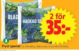 ICA Supermarket Fryst spenat erbjuda