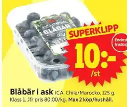 ICA Supermarket Blåbär i ask erbjuda