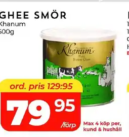 Matrix Butikerna Ghee smör erbjuda