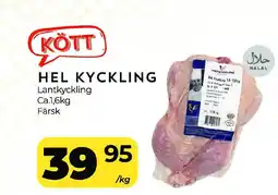 Matrix Butikerna Hel kyckling erbjuda