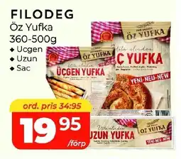 Matrix Butikerna Filodeg öz yufka erbjuda