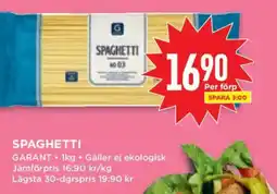 Willys Spaghetti erbjuda