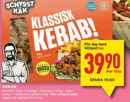 Willys Kebab erbjuda