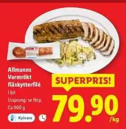 Lidl Allmans Varmrökt fläskytterfilé erbjuda