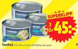 ICA Supermarket Tonfisk ICA erbjuda