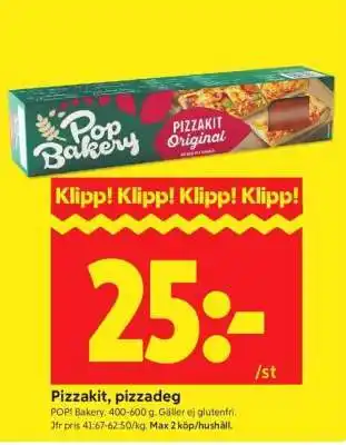 ICA Supermarket PIZZAKIT, PIZZADEG erbjuda