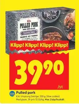 ICA Supermarket PULLED PORK erbjuda