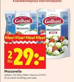 ICA Supermarket MOZZARELLA erbjuda