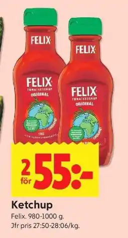 ICA Supermarket Ketchup erbjuda