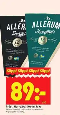 ICA Supermarket Allerum Präst, Herrgård, Grevé, Rike erbjuda