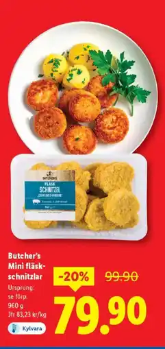 Lidl Butcher's Mini fläsk- schnitzlar erbjuda