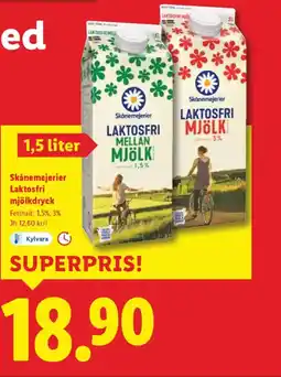 Lidl Skånemejerier Laktosfri mjölkdryck erbjuda