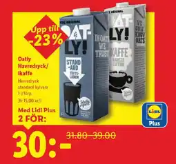 Lidl Oatly Havredryck/ Ikaffe erbjuda