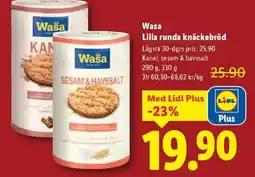 Lidl Wasa Lilla runda knäckebröd erbjuda