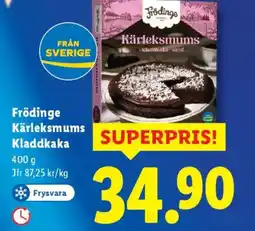 Lidl Frödinge Kärleksmums kladdkaka erbjuda
