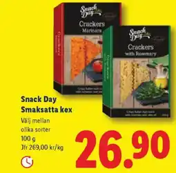 Lidl Snack Day Smaksatta kex erbjuda