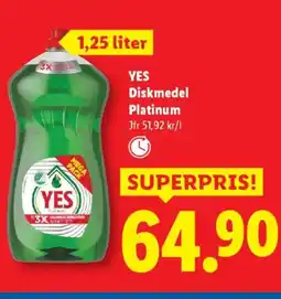 Lidl YES Diskmedel Platinum erbjuda