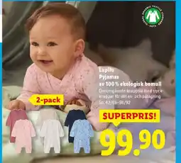 Lidl Lupilu Pyjamas av 100% ekologisk bomull erbjuda