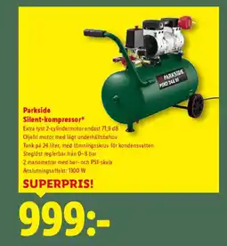 Lidl Parkside Silent-kompressor erbjuda