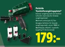 Lidl Parkside Tryckluftsrengöringspistol erbjuda